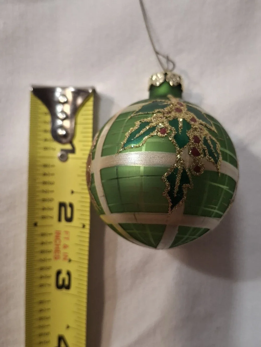 Vintage Waterford & Dept 56 Christmas Glass Ornament